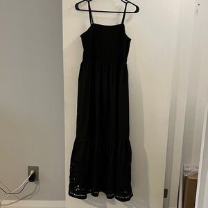 Suzy Shier Black Textured Dress